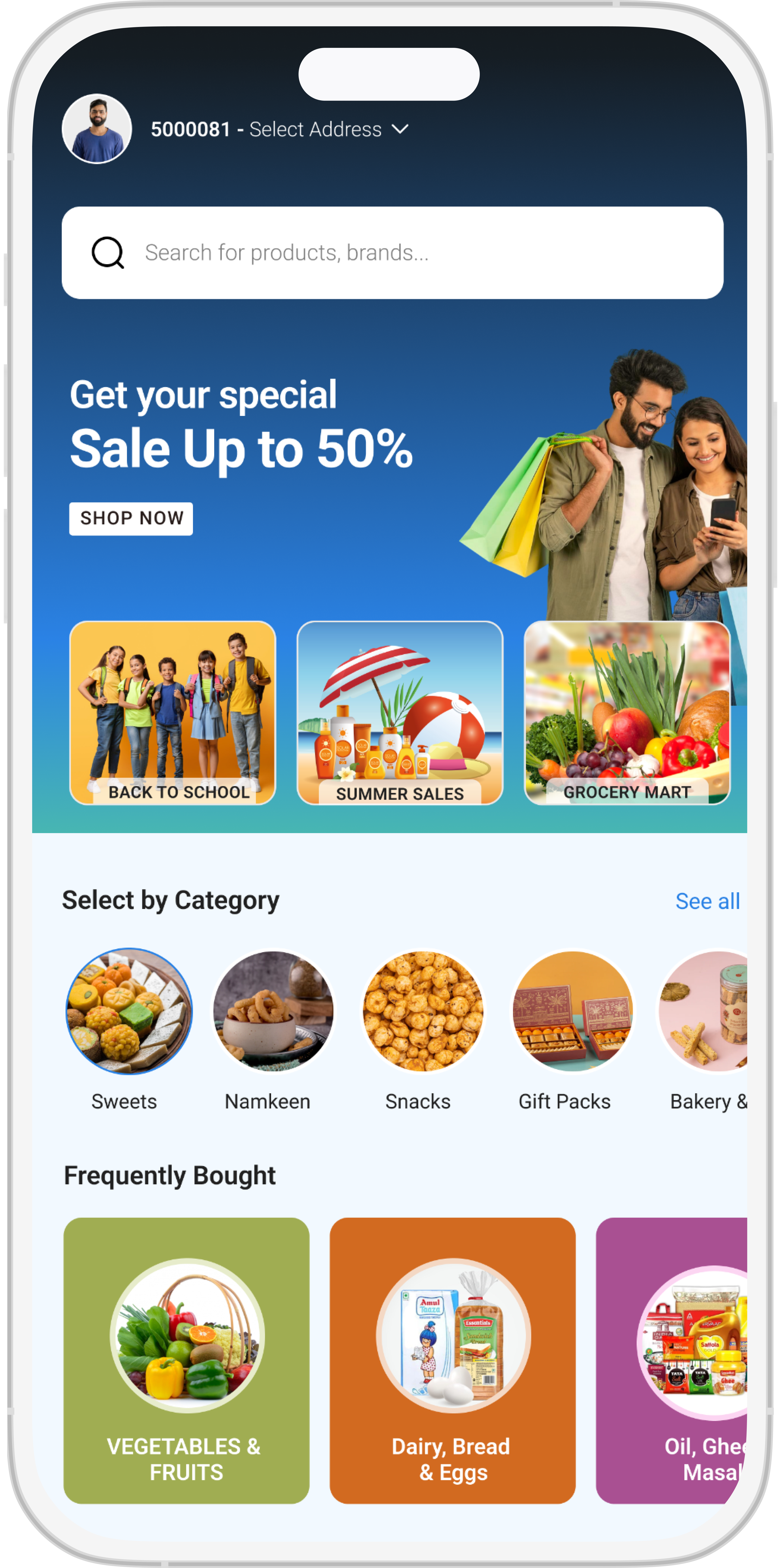 ShoptriQ App Mockup