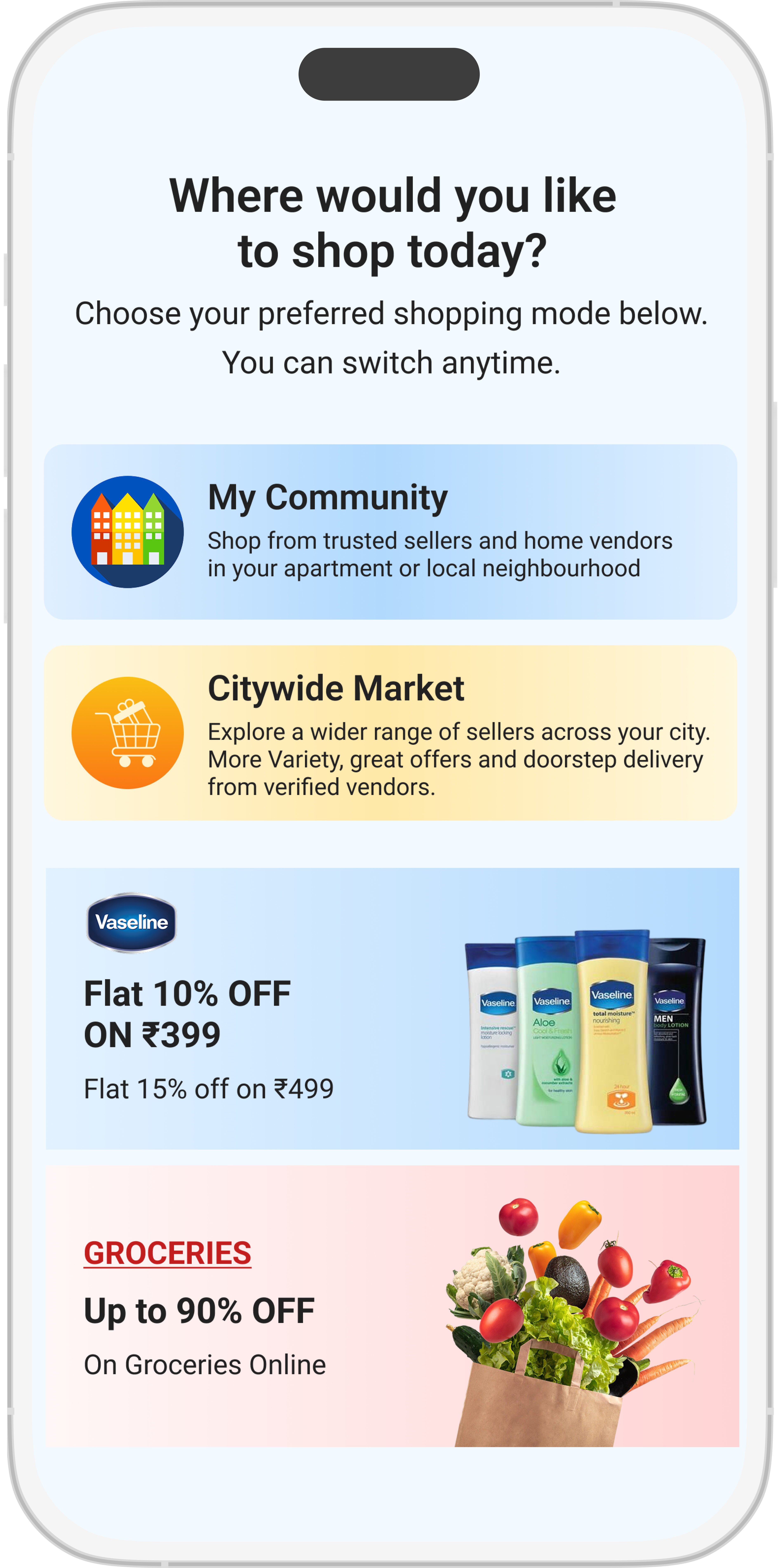 ShoptriQ App Mockup